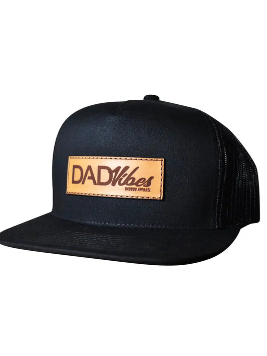 DADVIBES Black Trucker Patch Hat
