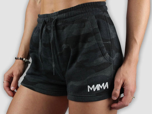 Mama Shorts - Black Camo